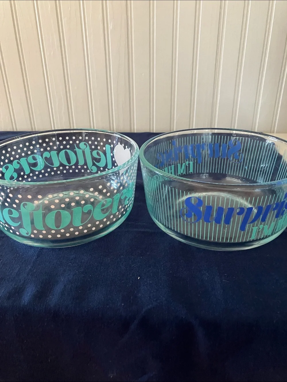 Clear Glass Pyrex Bowls from “Eat My Words” Collection